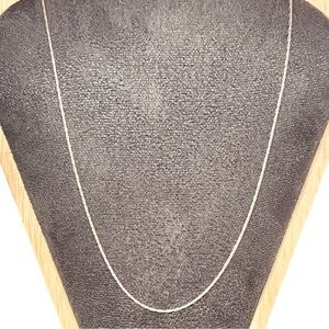 Italian Made Sterling Silver 18” Wheat Chain Necklace